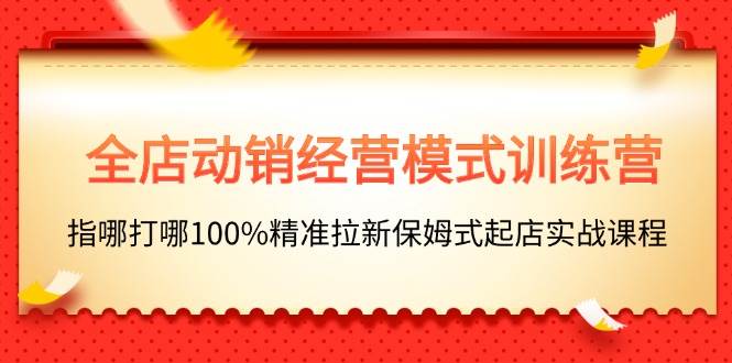 全店动销-经营模式训练营，指哪打哪100%精准拉新保姆式起店实战课程-一起发