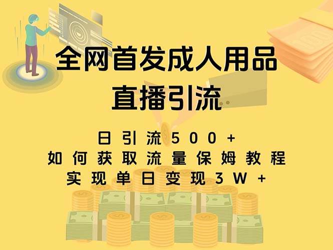 最新全网独创首发,成人用品直播引流获客暴力玩法,单日变现3w保姆级教程-一起发