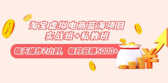 淘宝虚拟电商蓝海项目实战班+私教班-一起发