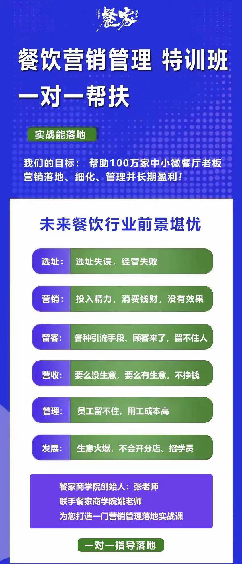 图片[1]-餐饮营销管理特训班：选址+营销+留客+营收+管理+发展-一起发