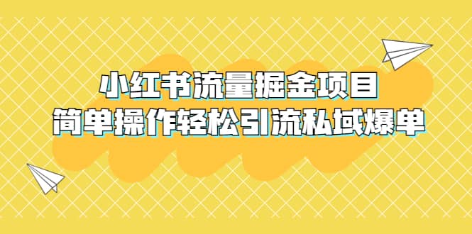外面收费398小红书流量掘金项目，简单操作轻松引流私域爆单-一起发