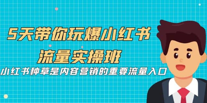5天带你玩爆小红书流量实操班,小红书种草是内容营销的重要流量入口-一起发