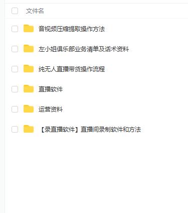 左小姐-直播带货俱乐部十三行、无人直播，全套教程附：工具、文档、话术资料-一起发