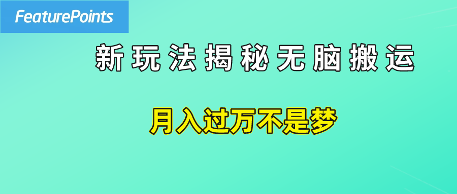 简单操作，每天50美元收入，搬运就是赚钱的秘诀！-一起发