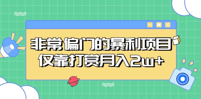 非常偏门的暴利项目-一起发