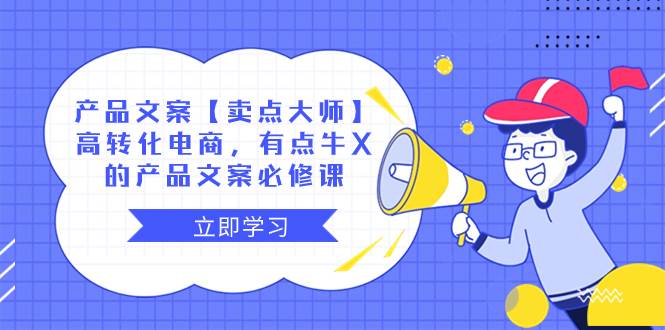 产品文案【卖点大师】高转化电商,有点牛X的 产品文案必修课-一起发