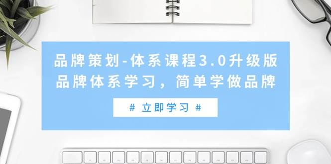 品牌策划-体系课程3.0升级版,品牌体系学习,简单学做品牌(高清无水印)-一起发