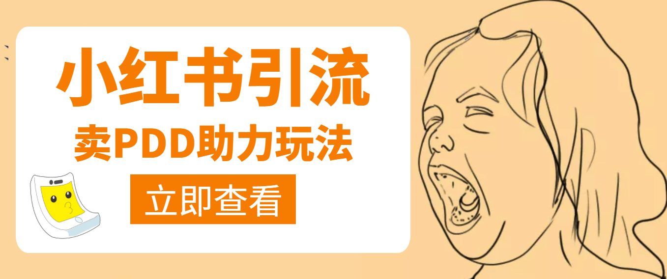利用小红书卖拼多多助力-一起发