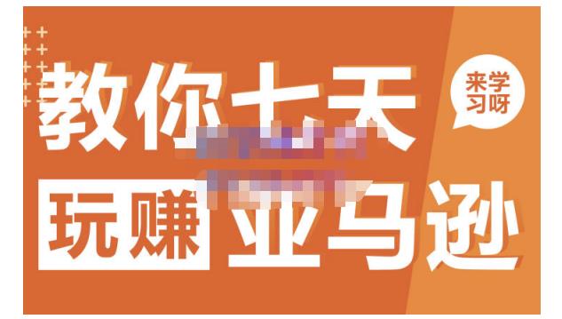 晟尧跨境·教你七天玩赚亚马逊，教你轻松玩赚亚马逊，适合小白学习-一起发