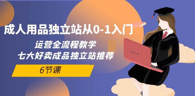 成人用品独立站从0-1入门，运营全流程教学，七大好卖成品独立站推荐-6节课-一起发