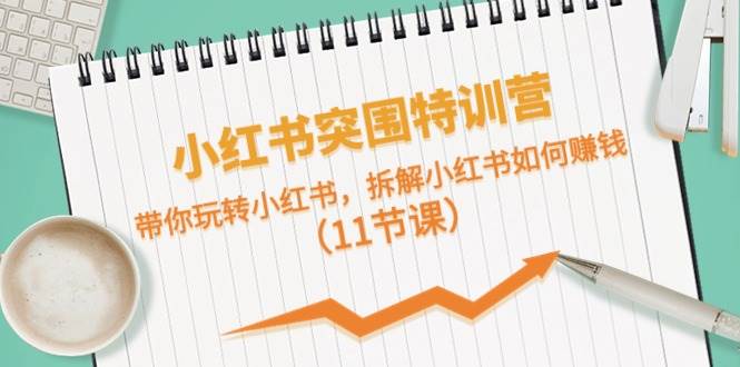 小红书突围特训营，带你玩转小红书，拆解小红书如何赚钱（11节课）-一起发