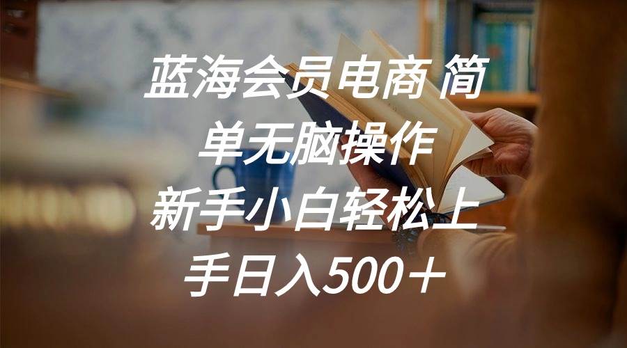 蓝海会员电商 简单无脑操作 新手小白轻松上手日入500＋-一起发