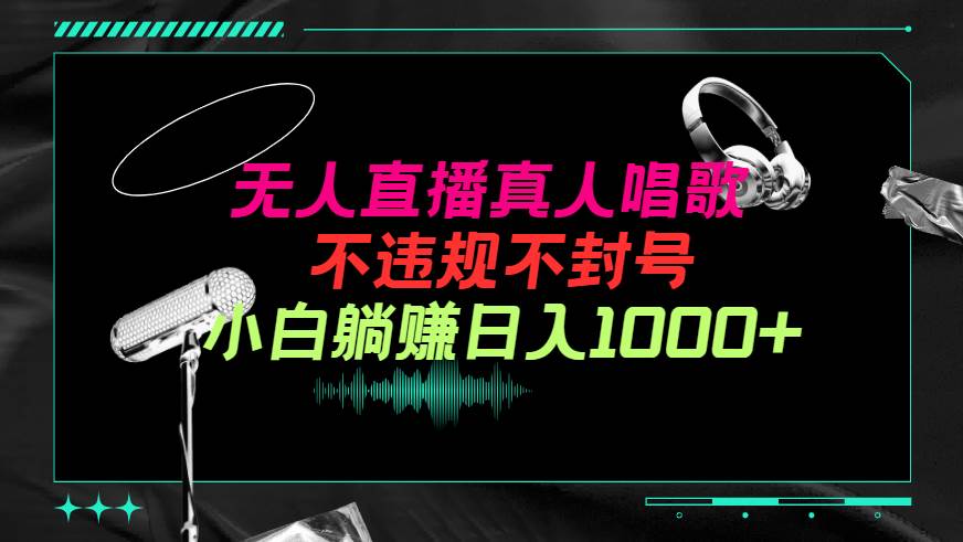 抖音24小时无人直播音乐，不违规，不封号纯撸音浪，小白实操当天日入1000+-一起发