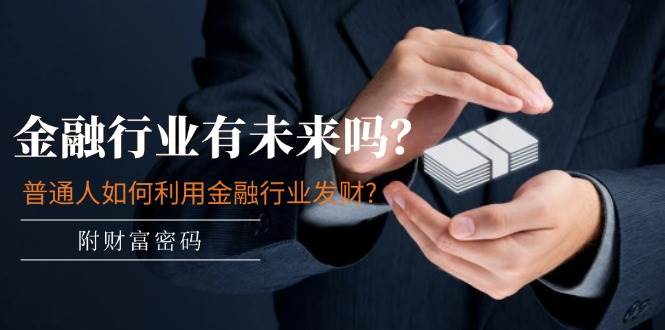 某付费文章：金融行业有未来吗？普通人如何利用金融行业发财?(附财富密码)-一起发