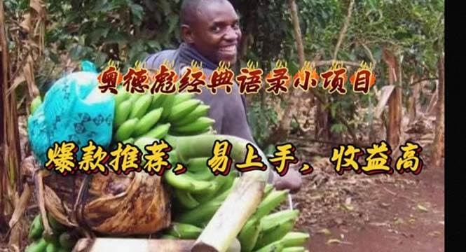 奥德彪经典语录小项目,爆款推荐,易上手,收益高-一起发