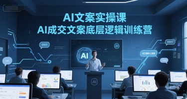 AI文案实操课,AI成交文案底层逻辑训练营-一起发