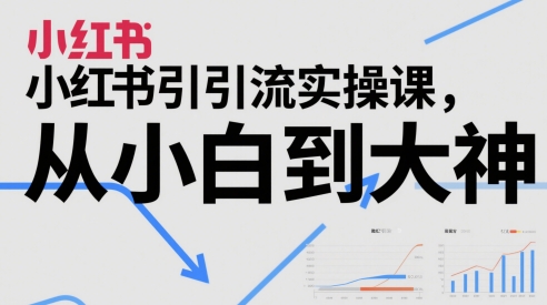 小红书引流实操课,从小白到大神-一起发