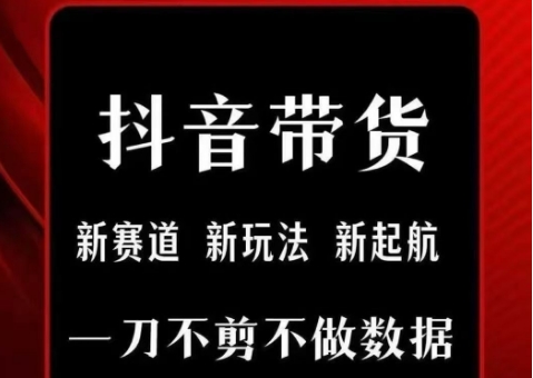 抖音短视频一刀不剪带货,不剪辑,不直播,每天发个视频,等着出单获取带货佣金-一起发