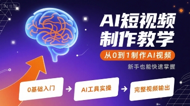 AI短视频制作教学，从0到1制作AI视频-一起发