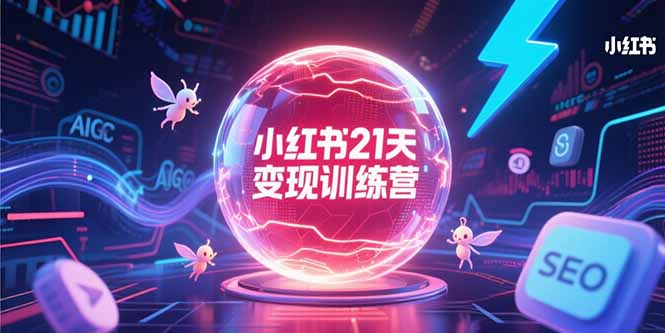 （15328期）小红书21天变现训练营，AIGC工具高效应用，SEO优化核心技巧-一起发