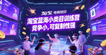 淘宝蓝海小类目训练营， 竞争小，可复制性强-一起发