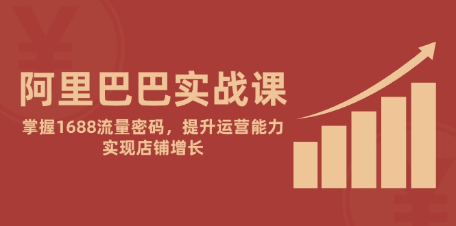 （14830期）阿里巴巴实战课：掌握1688流量密码，提升运营能力，实现店铺增长-一起发