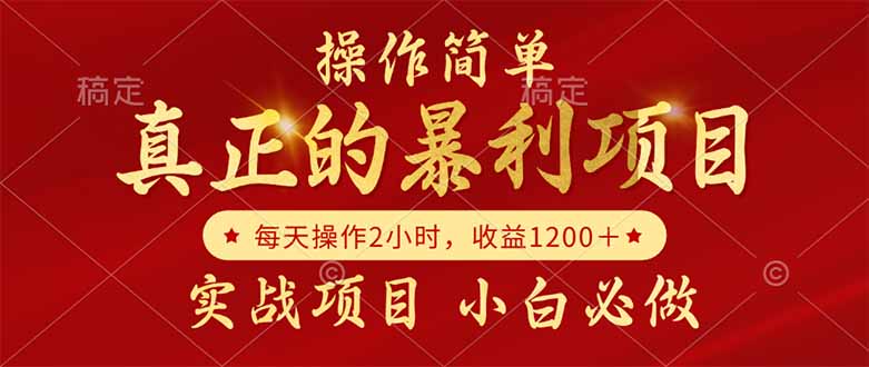 (14978期)真正的暴利项目,操作简单,每天收益1200+,自己做老板-一起发