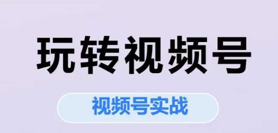 玩转视频号,视频号实战系列课-一起发