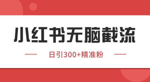 小红书截流同行客源，独家野路子获客玩法 日引200+暴力获客【揭秘】-一起发