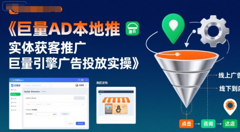 巨量AD本地推实体获客推广,巨量引擎广告投放实操-一起发