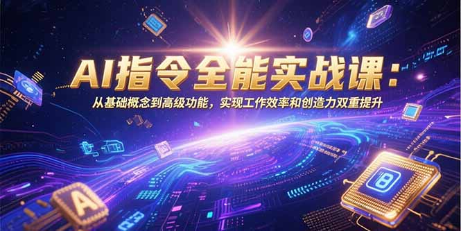 （15455期）AI指令全能实战课：从基础概念到高级功能，实现工作效率和创造力双重提升-一起发