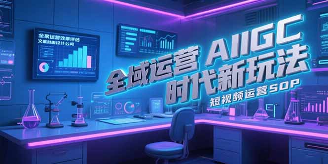 （15327期）全域运营AIGC时代新玩法，文案封面设计公式，短视频运营SOP-一起发