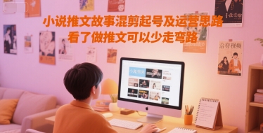 小说推文故事混剪起号及运营思路，看了做推文可以少走弯路-一起发