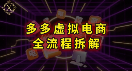 拼多多虚拟电商全流程拆解，深度学习每一个环节，看完即可上手实操-一起发