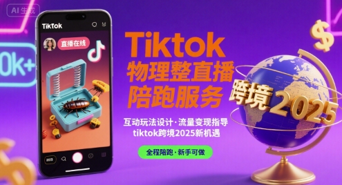 Tiktok物理整蛊直播陪跑服务-tiktok跨境2025-一起发