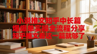 小说推文知乎中长篇爆单实操全流程分享，知乎推文看这一篇就够了-一起发