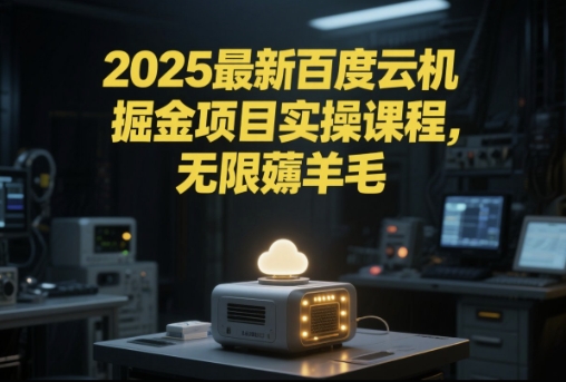 2025最新百度云机掘金项目实操课程单窗口保底5-10元月收益单窗口150+【揭秘】-一起发