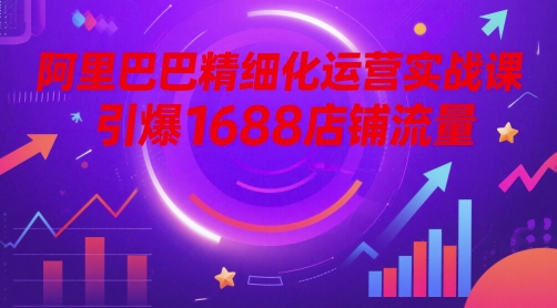阿里巴巴精细化运营实战课，引爆1688店铺流量-一起发
